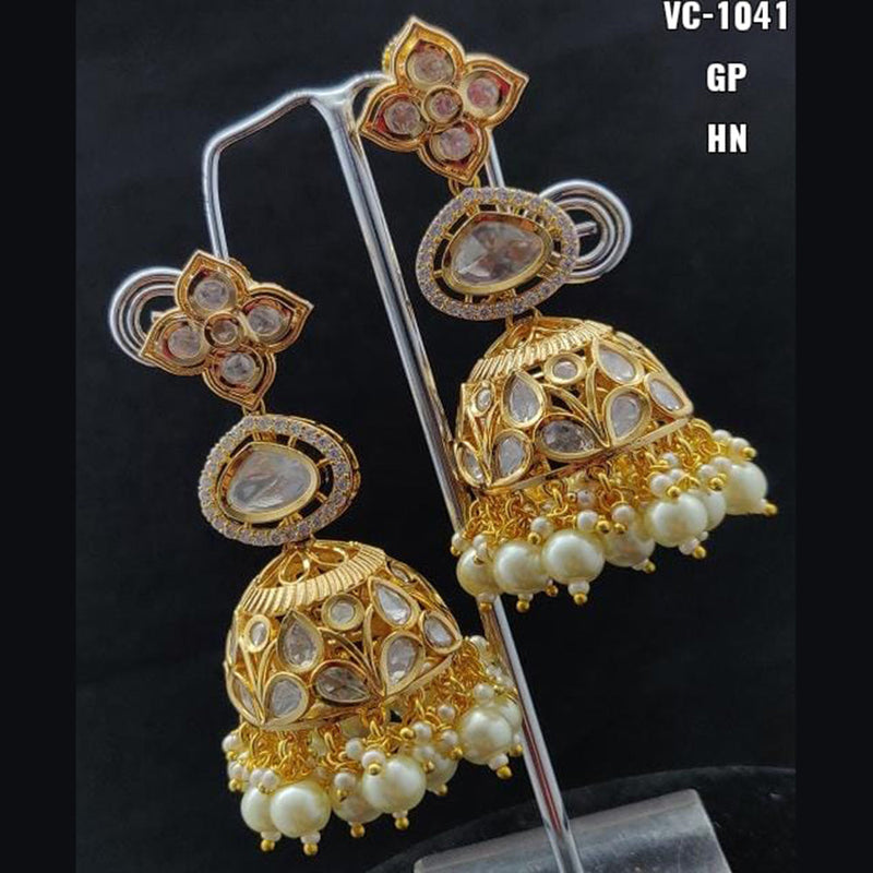 Vivah Creation Kundan Stone Jhumki