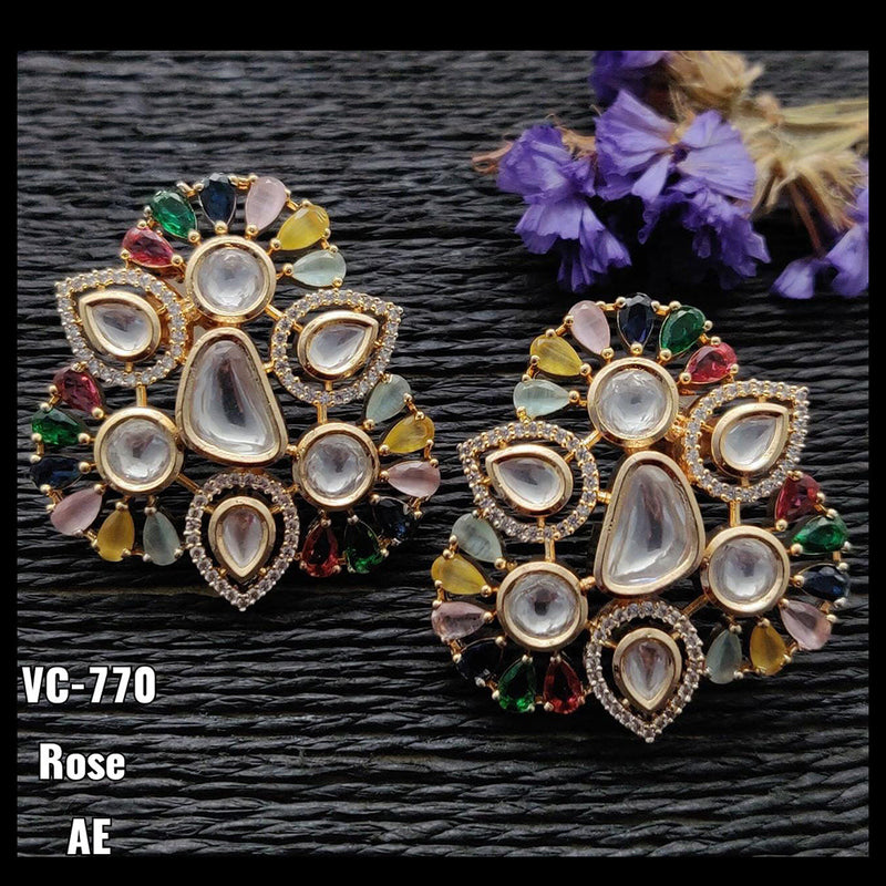 Vivah Creation Kundan Stud Earrings