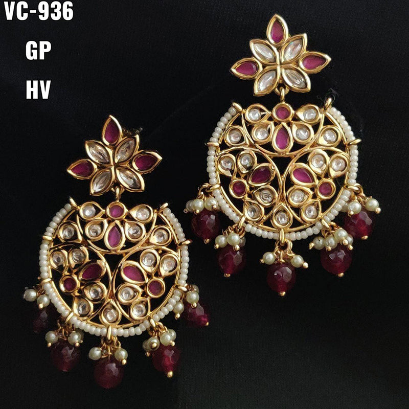 Vivah Creation Kundan Dangler Earrings