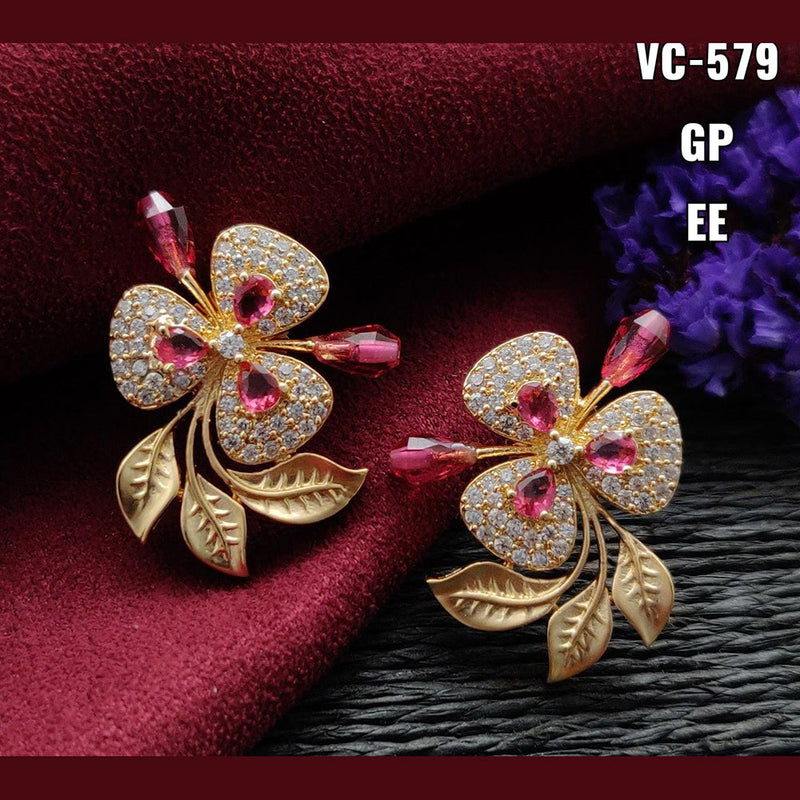 Vivah Creation AD Stone Designer Stud Earrings