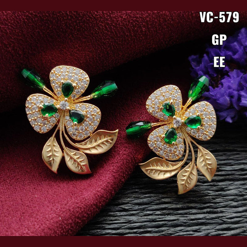 Vivah Creation AD Stone Designer Stud Earrings