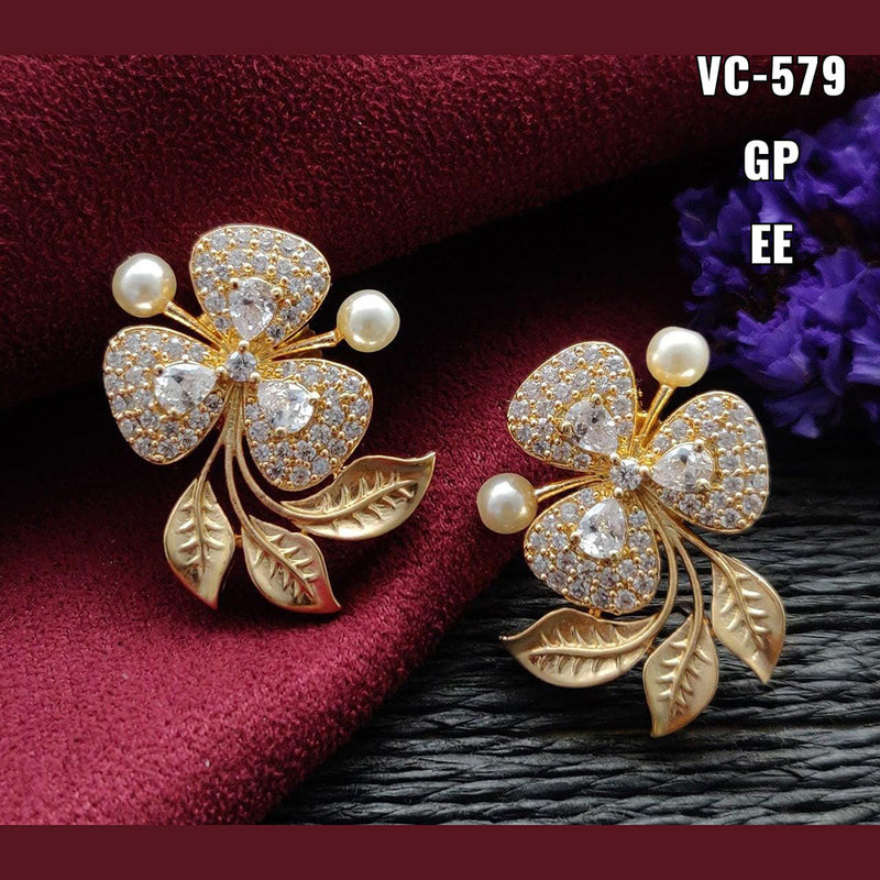 Vivah Creation AD Stone Designer Stud Earrings