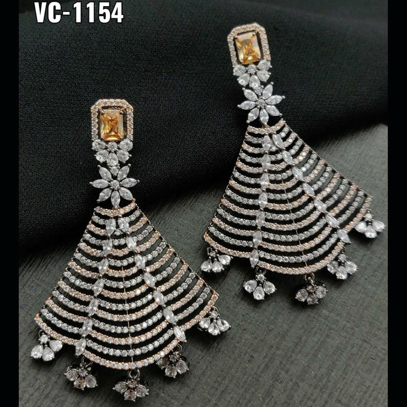 American Diamond Dangler Earrings - Swaabhi