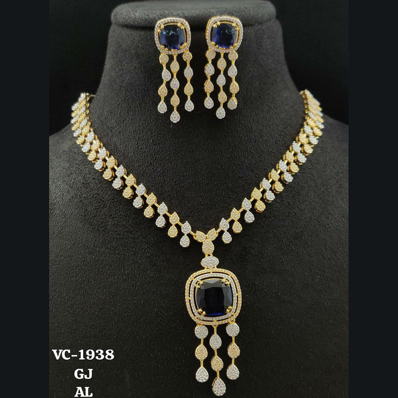 Vivah Creations 2Tone Plated Necklace Set