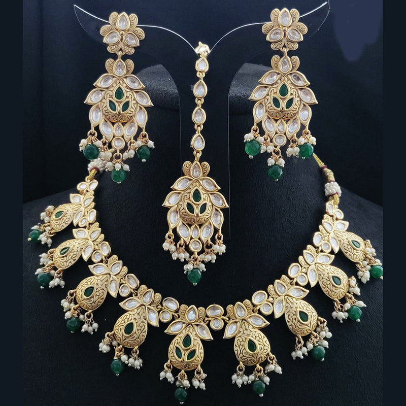 Vivah Creations Gold Plated Kundan Necklace Set