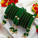 Ravechi Art Gold Plated Velvet Bangles Set