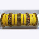 Ravechi Art Gold Plated Velvet Bangles Set