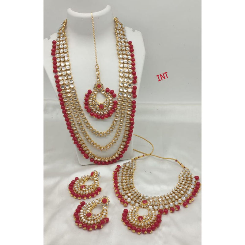 Akruti Collection Double Necklace Set