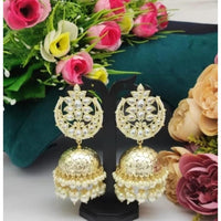 Akruti Collection Gold Plated Jhumki Earrings