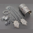 Akruti Collection Oxidised Plated Combo Set