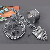 Akruti Collection Oxidised Plated Combo Set