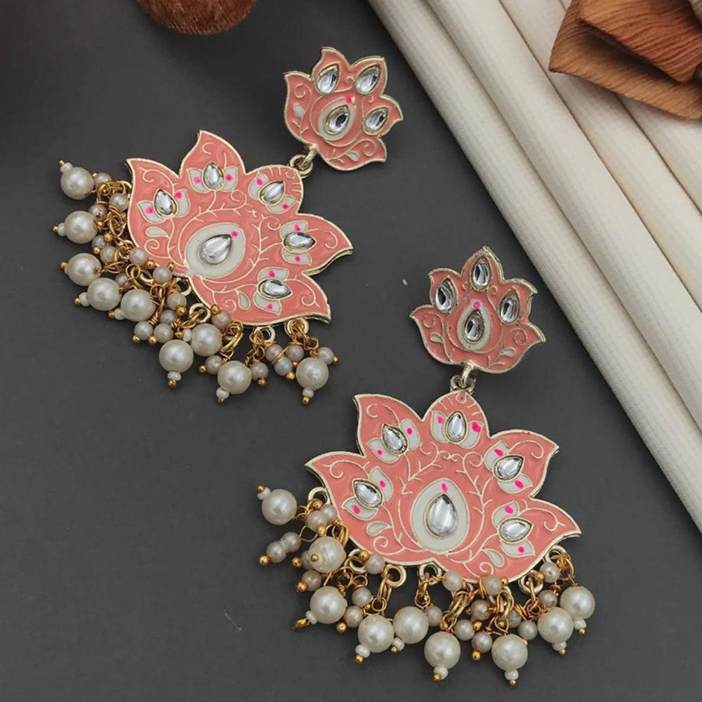 Flipkart.com - Buy nicks creations NICKS CREATIONS Hand Painted Meenakari  Lotus Jhumka Earrings Brass Jhumki Earring Online at Best Prices in India