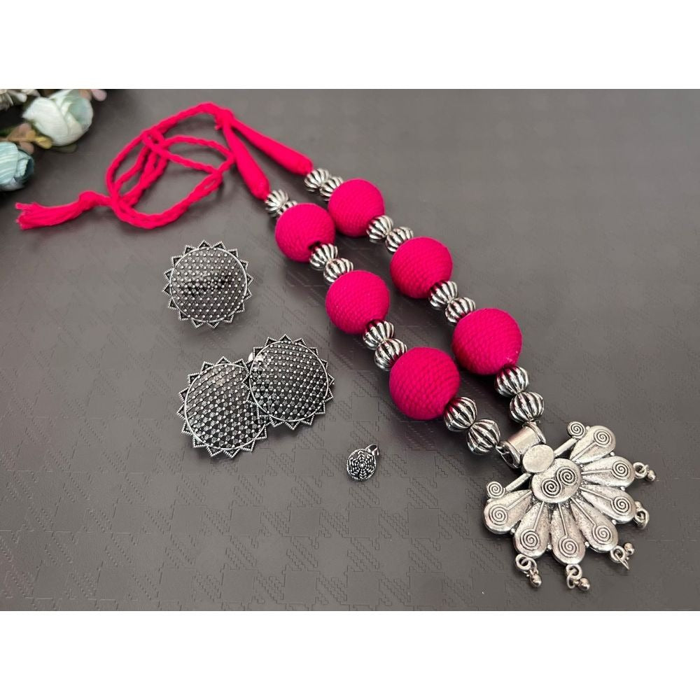 Akruti Collection Oxidised Plated Combo Set