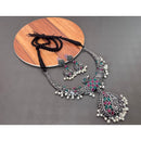 Akruti Collection Oxidised Plated Necklace Set