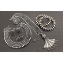 Akruti Collection Oxidised Plated Combo Set