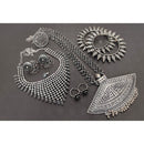 Akruti Collection Oxidised Plated Combo Set