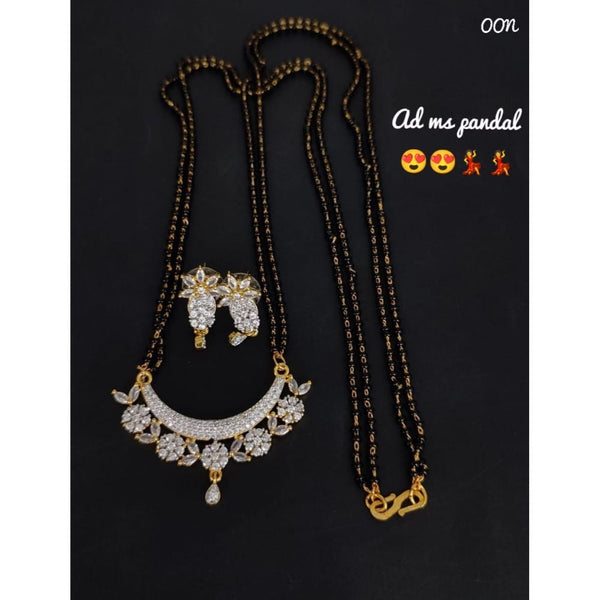 Akruti Collection Gold Plated Ad Mangalsutra