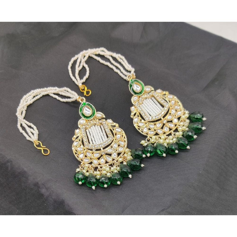 Akruti Collection Gold Plated Kanchain Earrings