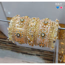 Akruti Collection Gold Plated  Acrylic Bangles