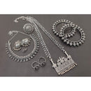 Akruti Collection Oxidised Plated Combo Set