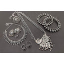 Akruti Collection Oxidised Plated Combo Set