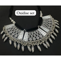 Akruti Collection Oxidised Plated Necklace Set