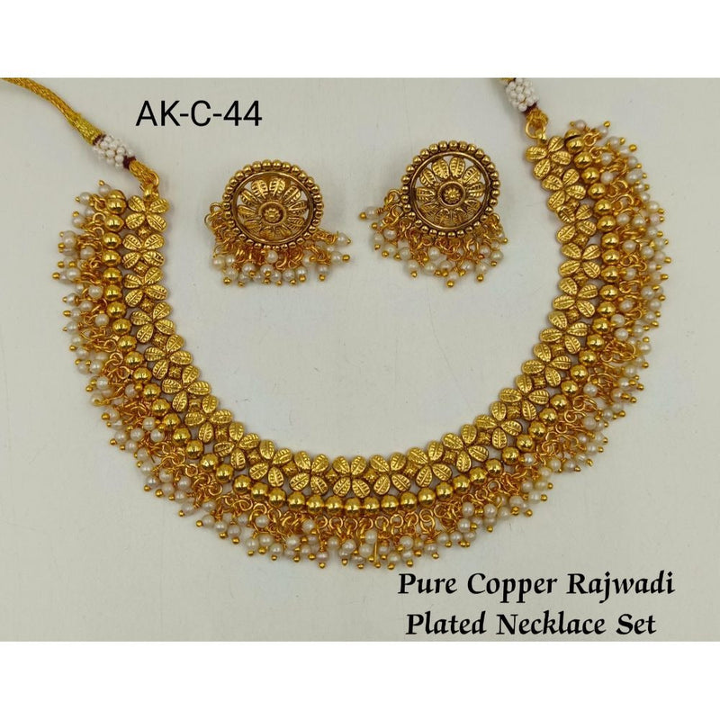 Akruti Collection Copper Plated Necklace Set