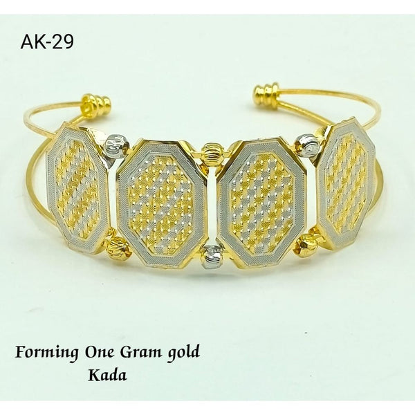 Akruti Collection Gold Plated Adjustable Kada