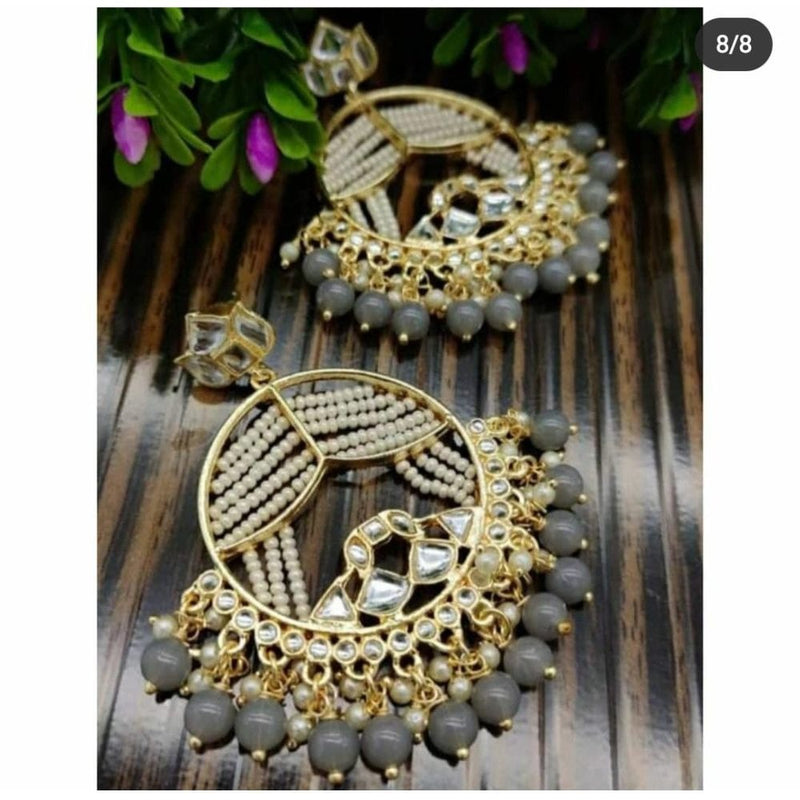 Akruti Collection Gold Plated Dangler Earrings