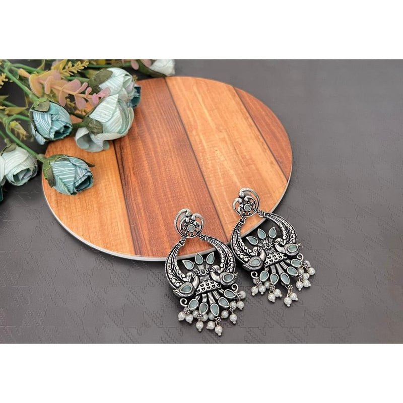 Akruti Collection Oxidised Plated Dangler Earrings