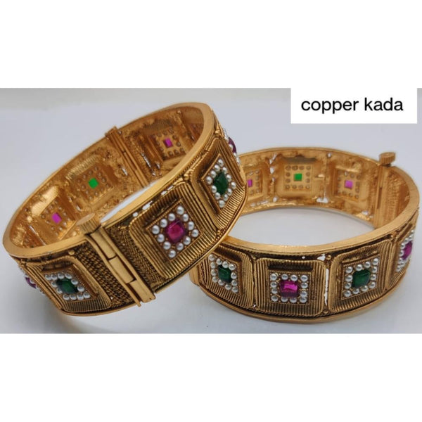 Akruti Collection Gold Plated Openable Kada