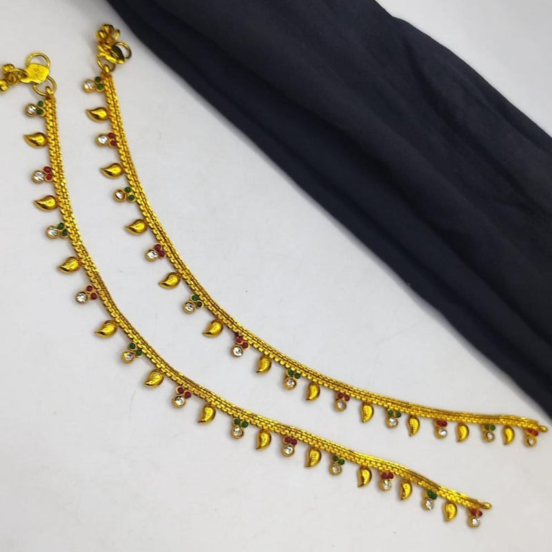 Akruti Collection Gold Plated Pota Payal