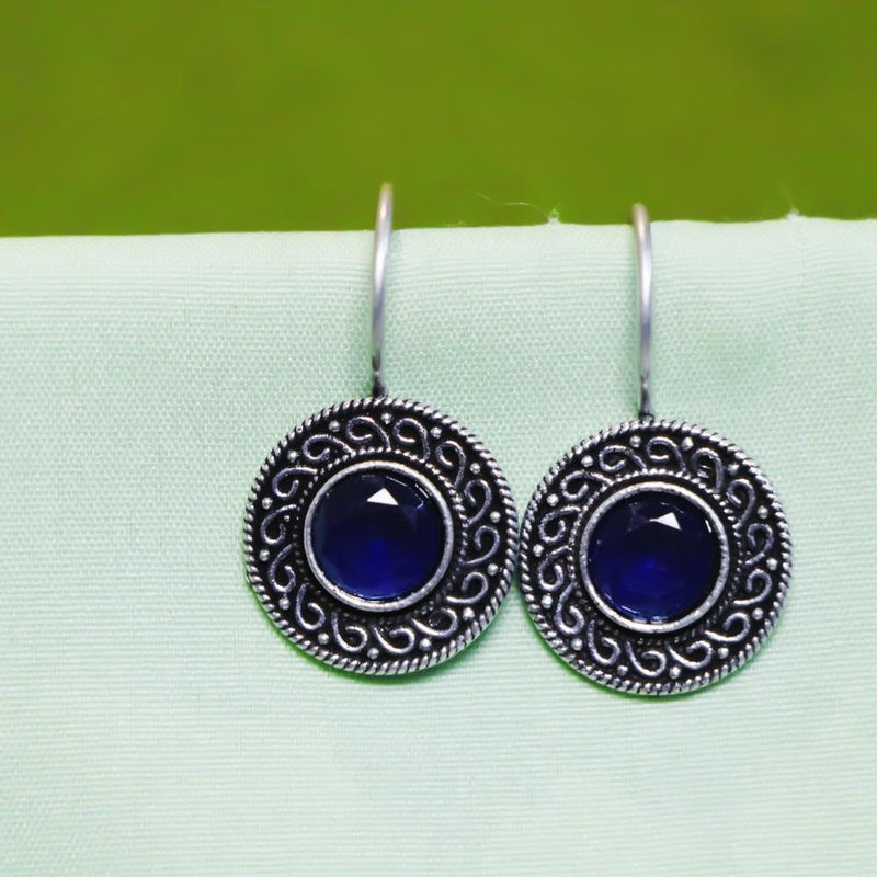 Akruti Collection Oxidised Plated Dangler Earrings