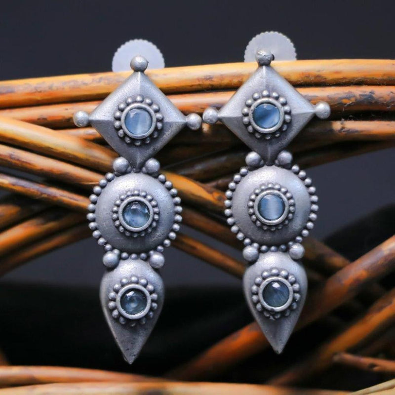 Akruti Collection Oxidised Plated Dangler Earrings