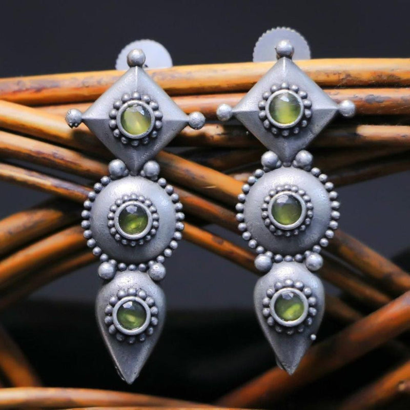 Akruti Collection Oxidised Plated Dangler Earrings