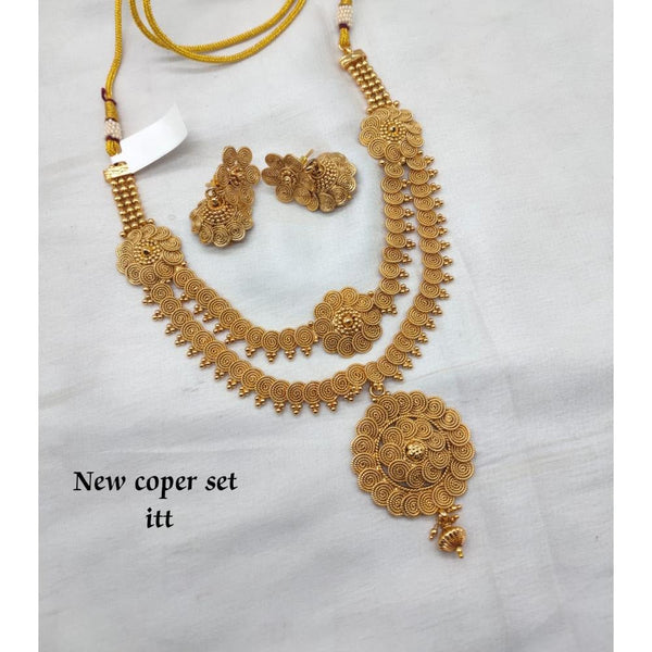 Akruti Collection Gold Plated Necklace Set