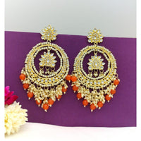 Akruti Collection Kundan And Pearl Dangler Earrings