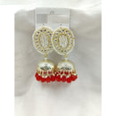 Akruti Collection Gold Plated Kundan Jhumki Earrings