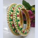 Star Bangles  Gold Plated Pearl Bangle Set