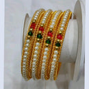 Star Bangles  Gold Plated Pearl Bangle Set