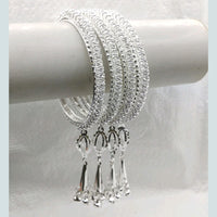 Star Bangles Silver Plated Bangle Set