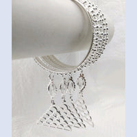 Star Bangles Silver Plated Bangle Set