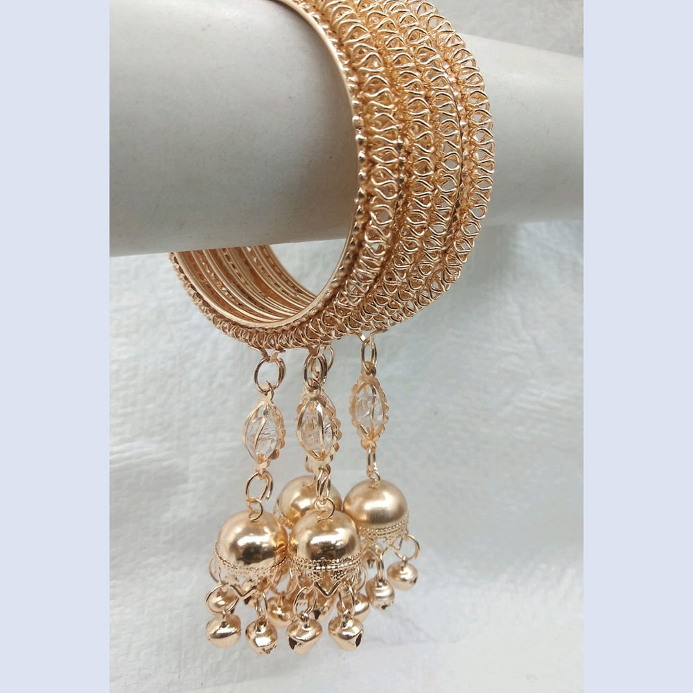 Star Bangles Rose Gold Plated Bangle Set