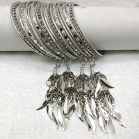 Star Bangles Oxidised Plated Bangle Set