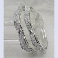Star Bangles Silver Plated Bangle Set