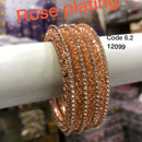 Star Bangles Rose Gold Plated Bangle Set