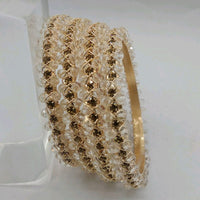 Star Bangles Rose Gold Plated Bangle Set