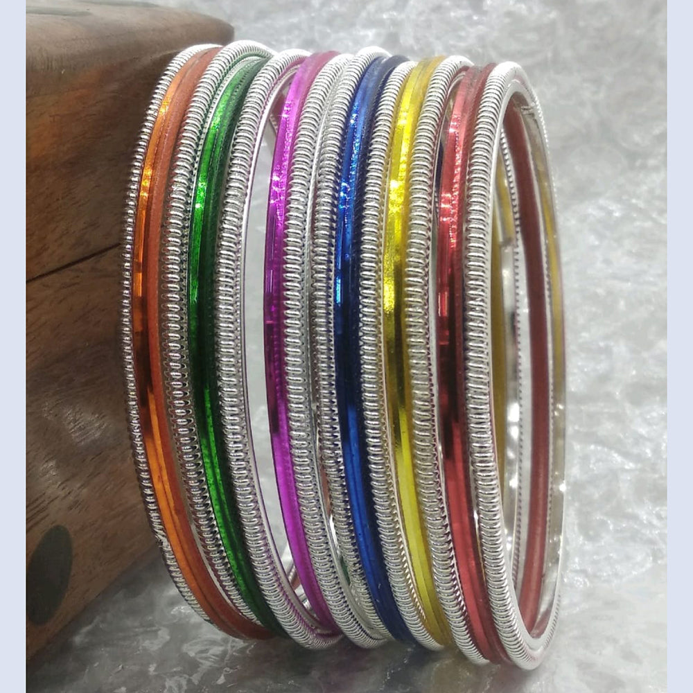 Star Bangles Silver Plated Bangle Set