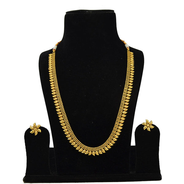 Saloni Fashion Jewellery Gold Plated Long Necklace Set