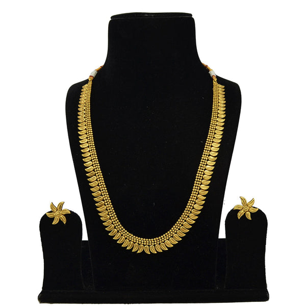 Saloni Fashion Jewellery Gold Plated Long Necklace Set